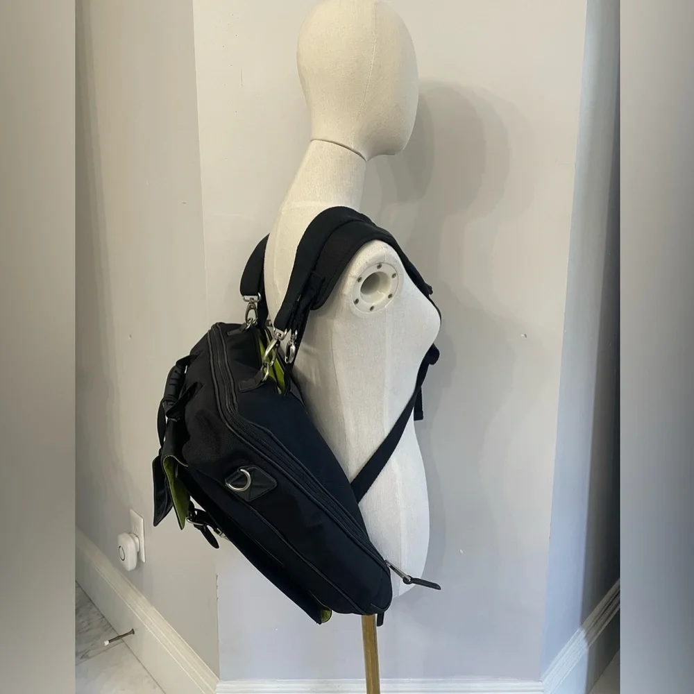 Ossington NY convertible folding garment travel bag shoulder back & hand straps